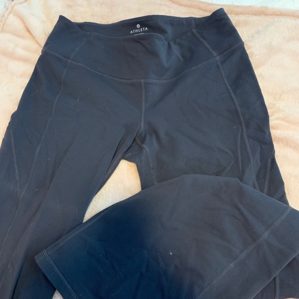 Athleta Dark Gray Straight Leggings